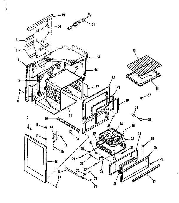 Kenmore 9116148710 body section diagram