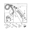 Kenmore 1162635580 hose and attachment parts diagram