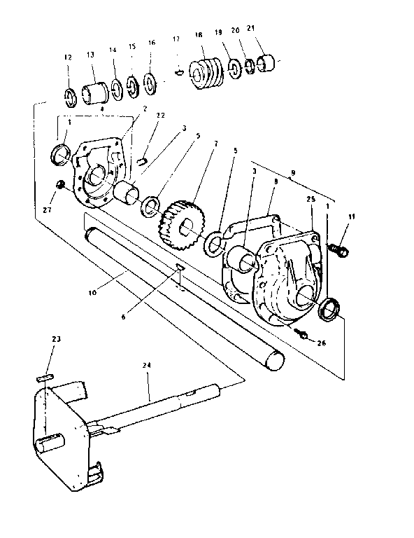 Craftsman 768884800 gear box 768.884800 diagram