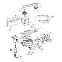 Craftsman 113213843 motor and pulley assembly with guard diagram