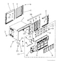 Kenmore 2538741250 cabinet and front panel parts diagram