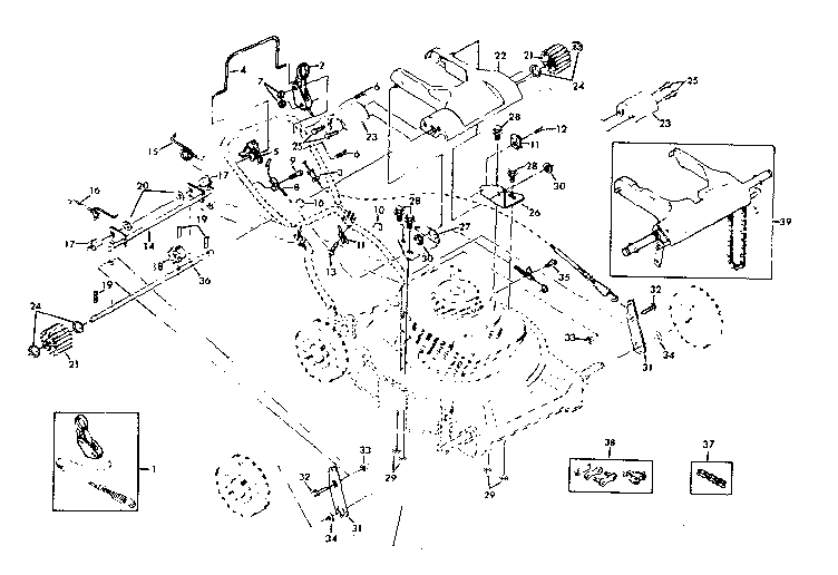 Craftsman 917378000 drive assembly diagram