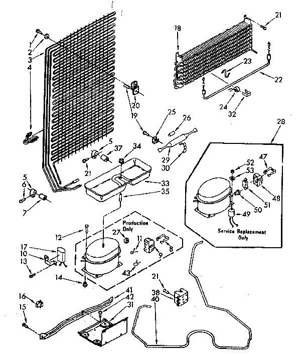 Kenmore 1068265513 unit parts diagram