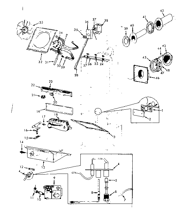 Kenmore 867758260 functional replacement parts diagram
