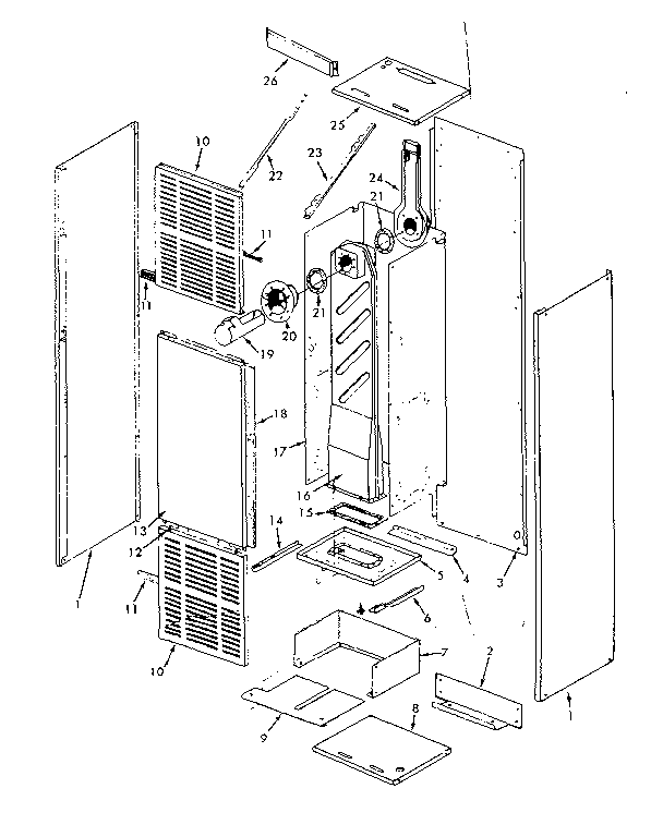 Kenmore 867758390 non-functional replacement parts diagram