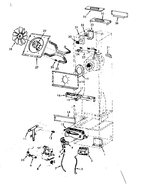 Kenmore 867758390 functional replacement parts diagram