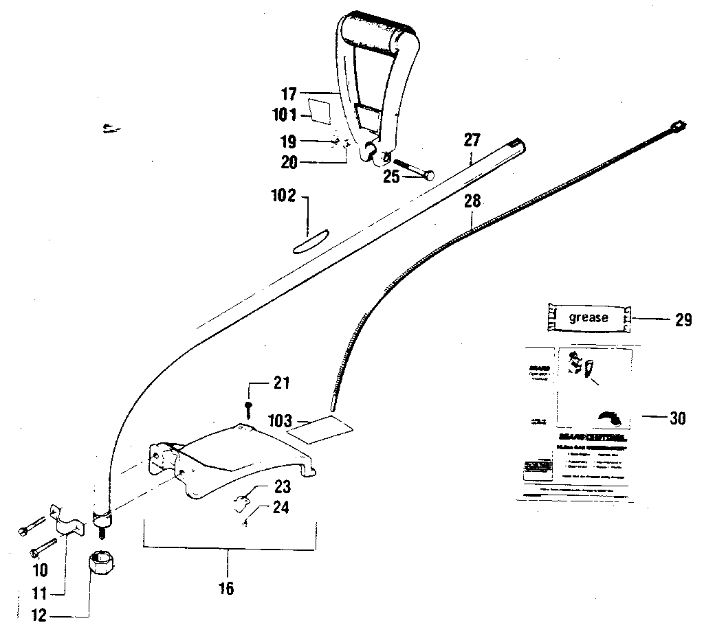 Craftsman 358796122 drive shaft diagram