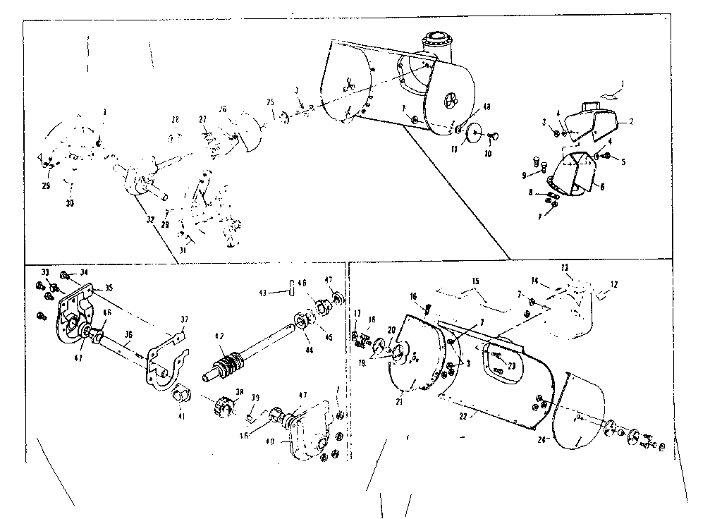 Craftsman 536918100 auger housing assembly diagram