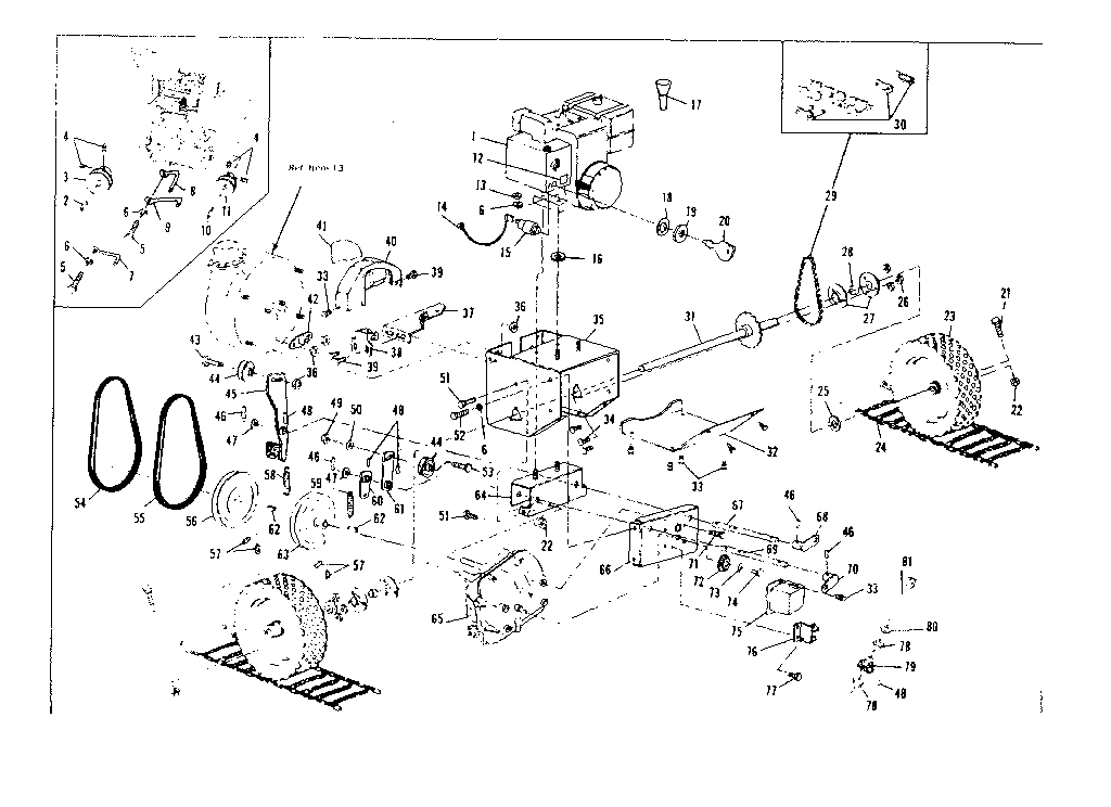 Craftsman 536918200 wheel assembly diagram