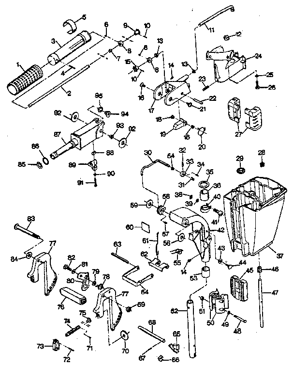 Craftsman 225587150 motor leg diagram