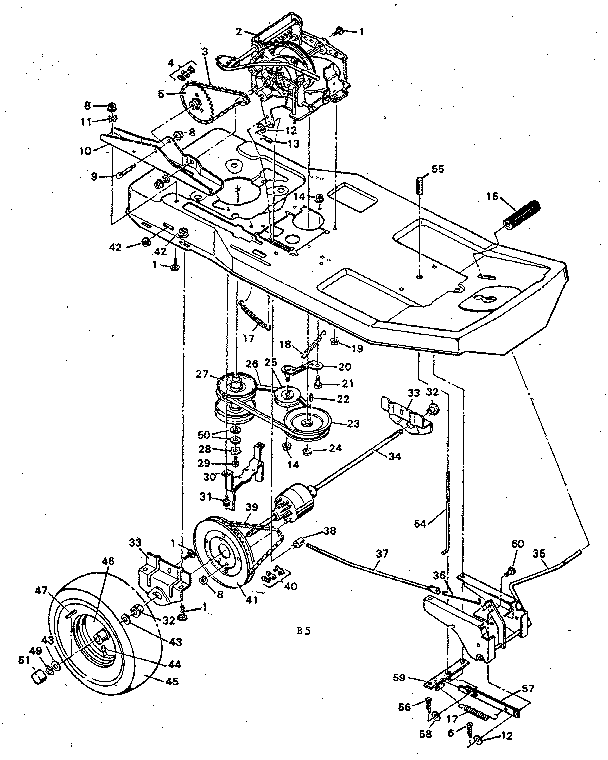 Craftsman 502254151 drive system diagram