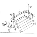Ramsey RE 12000 R roller frame assembly diagram