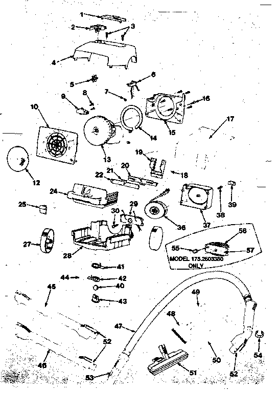 Kenmore 1752603580 unit parts diagram