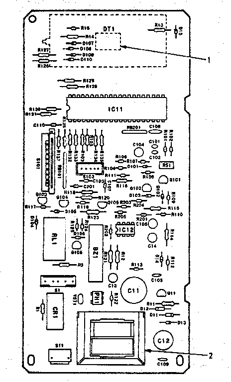 Kenmore 5668762880 power and control circuit board diagram