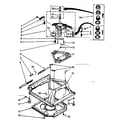 Kenmore 11082672800 machine base parts diagram