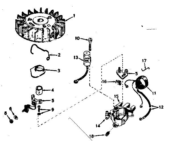 Craftsman 217586614 magneto assembly diagram