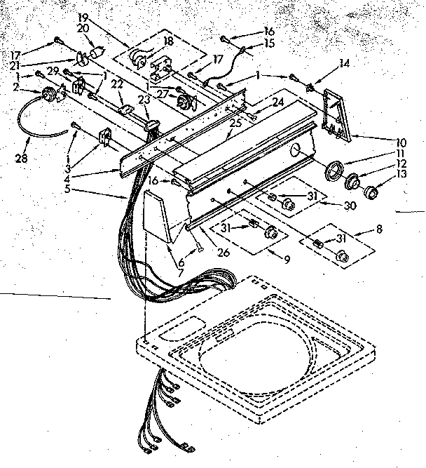 Kenmore 11082791300 control panel parts diagram