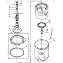Kenmore 11082791100 agitator, basket and tub parts diagram