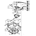 Kenmore 11082791100 machine base parts diagram