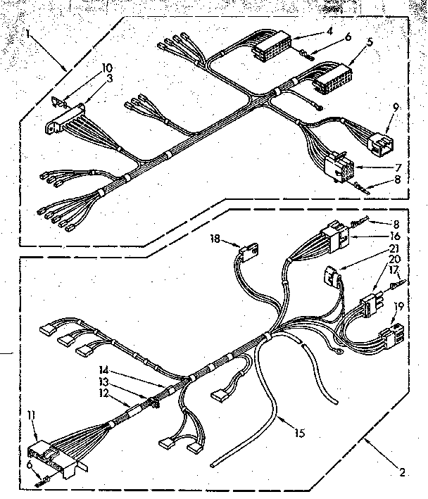 Kenmore 11082791300 wiring harness diagram