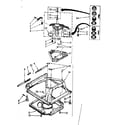 Kenmore 11082673800 machine base parts diagram