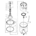 Kenmore 11082681810 agitator, basket and tub parts diagram