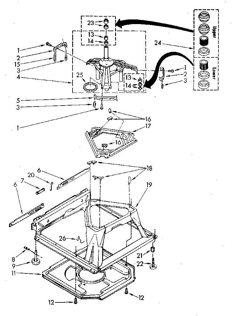 Kenmore 11082680700 machine base diagram