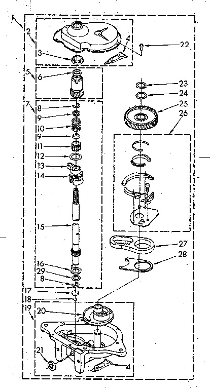 Kenmore 11082680700 gearcase diagram
