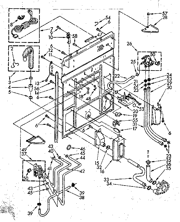 Kenmore 11082692610 rear panel parts diagram