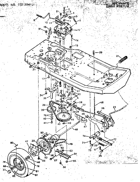 Craftsman 502254131 drive system diagram