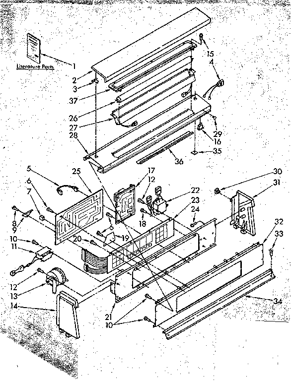 Kenmore 11082694510 console panel parts diagram