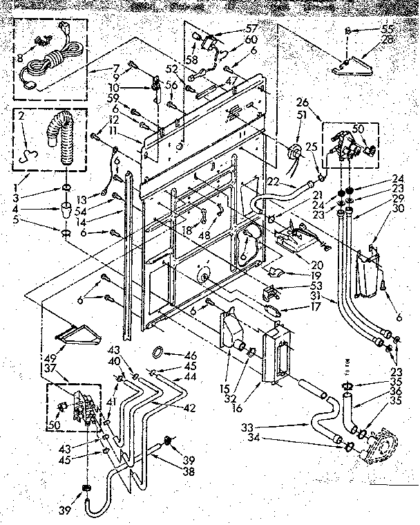 Kenmore 11082694510 rear panel parts diagram