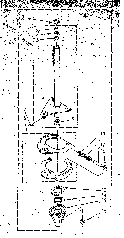 Kenmore 11082694510 brake and drive tube parts diagram