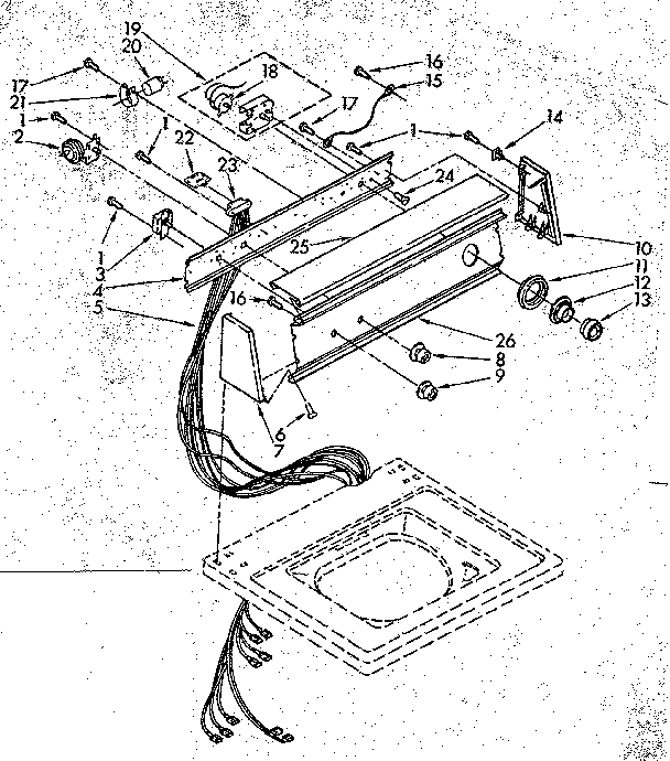 Kenmore 11082681600 console panel parts diagram