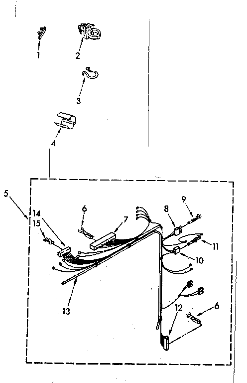 Kenmore 11082681600 wiring harness parts diagram