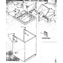 Kenmore 11082683310 top and cabinet parts diagram