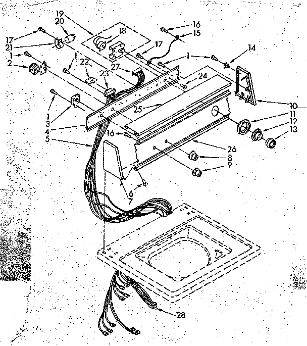 Kenmore 11082683710 console panel parts diagram