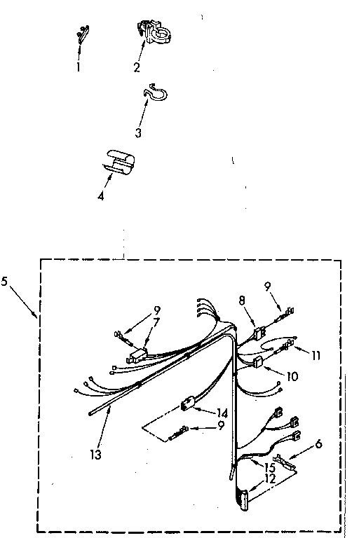 Kenmore 11082683710 wiring harness parts diagram