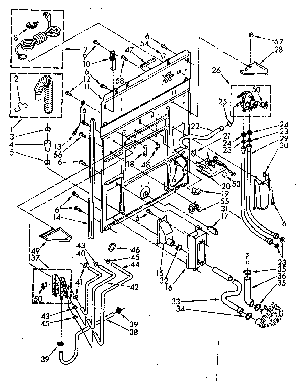 Kenmore 11082692720 rear panel parts diagram
