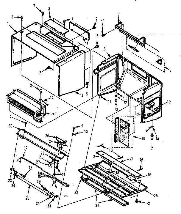 Kenmore 5648568510 outer wrap parts diagram