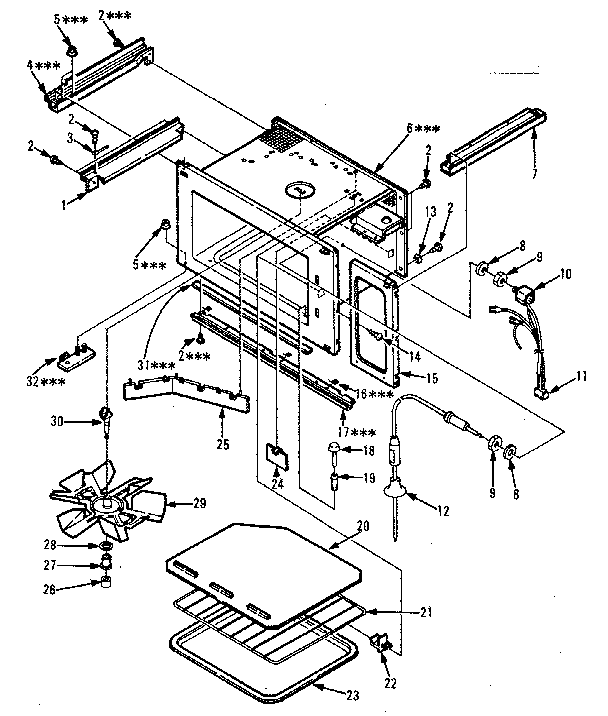 Kenmore 5648568510 cavity parts diagram