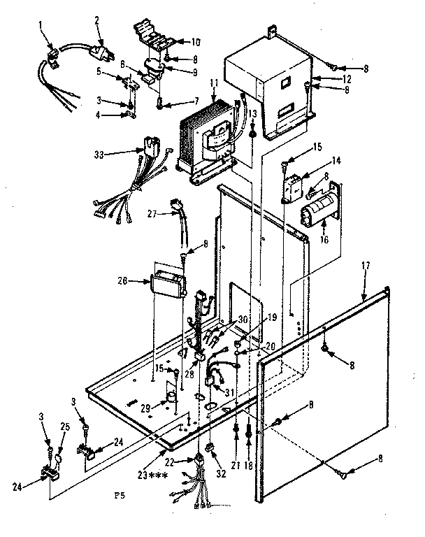 Kenmore 5648568510 microwave parts diagram