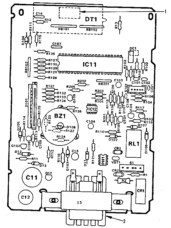 Kenmore 5648568510 power and control circuit board diagram