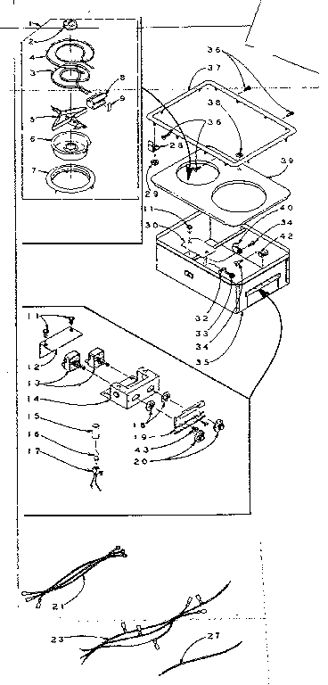 Kenmore 15440280 two surface unit drop-in diagram