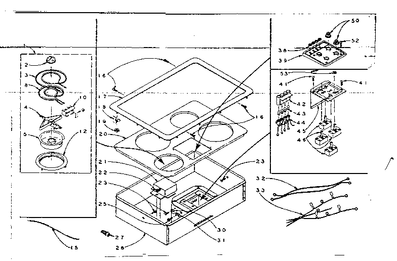 Kenmore 15440383 cooktop diagram