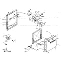 Kenmore 15441082 control panel and door parts diagram