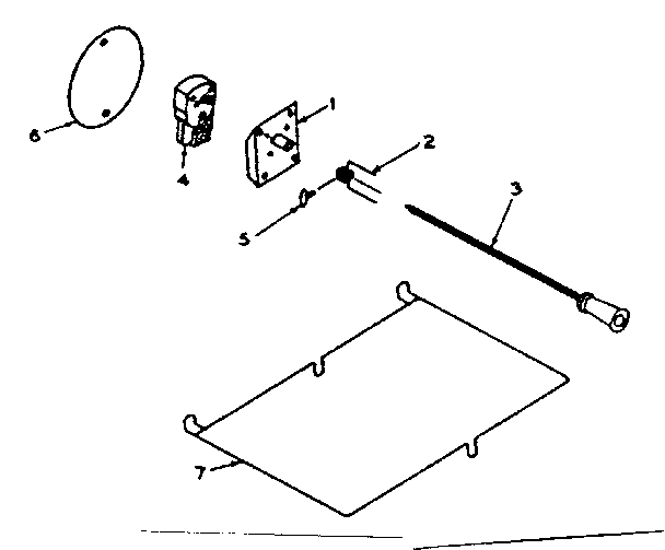 Kenmore 1543056640 optional rotisserie accessory diagram