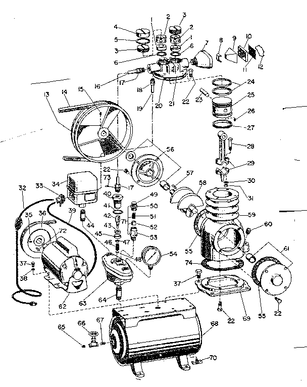 Craftsman 106153100 replacement parts diagram