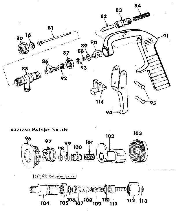Craftsman 471446880 5271033 hand gun diagram