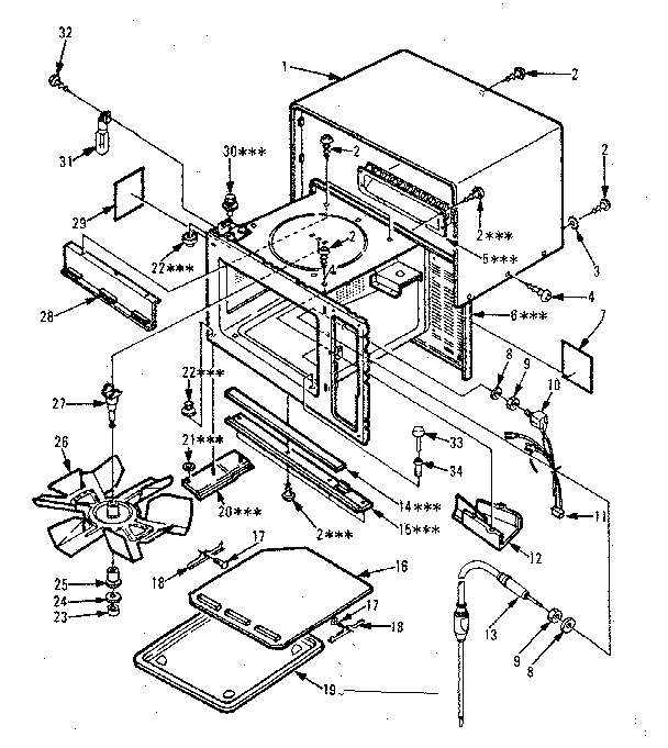 Kenmore 5658778620 cabinet parts diagram